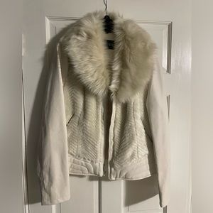 Guess faux leather jacket- used size large